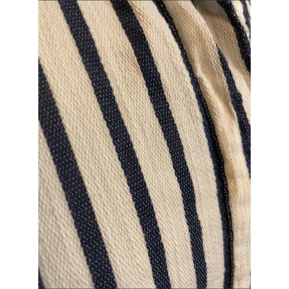 Liz Claiborne Long Sleeve Half Button Up Hi-Lo Striped Top - Sz S - Picture 2 of 7